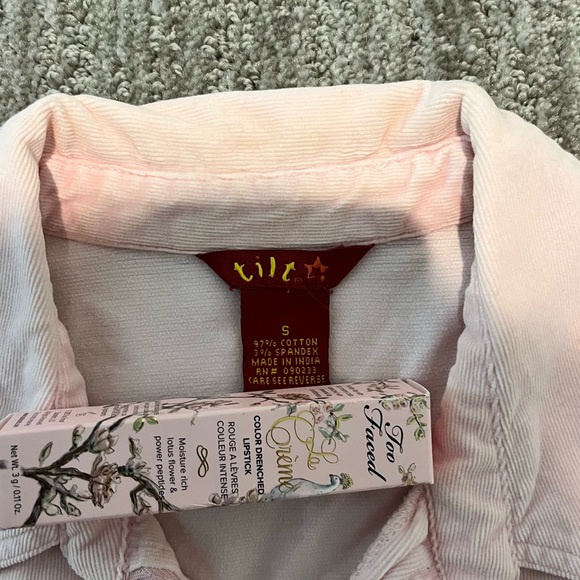 Tilt Collard LS Zip Up Top sz s - Picture 3 of 4